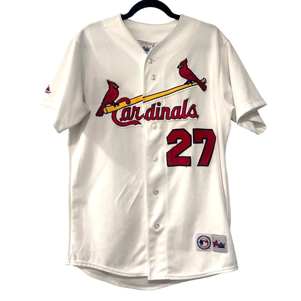 Vintage 2006 Men's M MLB St. Louis Cardinals GAME DAY Jersey #27 Rolen Baseball